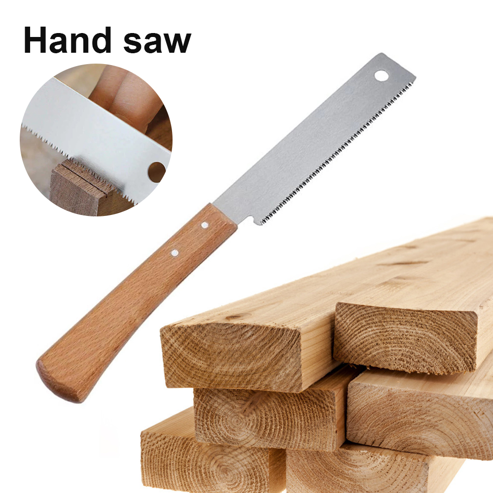 Woodworking In Japanese - 和風ハンドソー、片面、木製ハンドル、正確な家庭用木工、フラッシュカッティング、トリムツール、12インチ