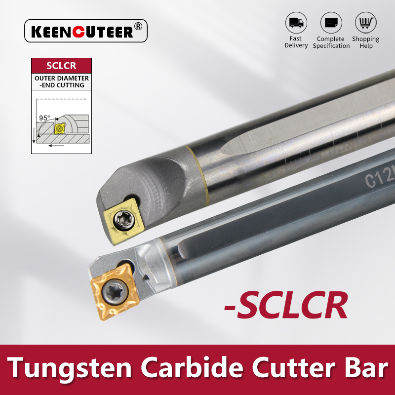 Parting Tool Lathe - 超硬合金 SCLCR06 SCLCR09 SCLCR ホルダー C08K