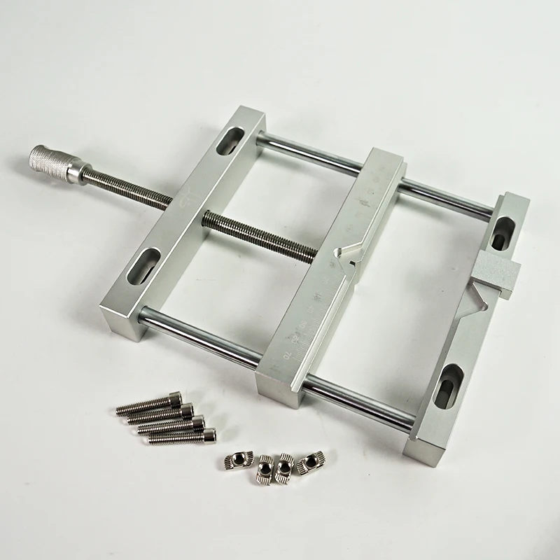 Woodworking Bench Vise - 新しいLY CNC平行ジョーバイスプレーンバイスQGGアルミ合金フラットトングバイス、CNC彫刻、フライス加工、彫刻機用