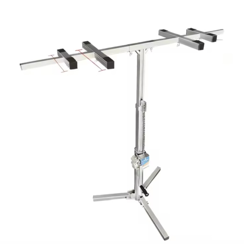 Woodworking Hand Tools - ハンドクランクダブルロッドモバイルリフタークイックインストール頑丈なサポートブラケット壁キャビネット用木工補助ハンドツール