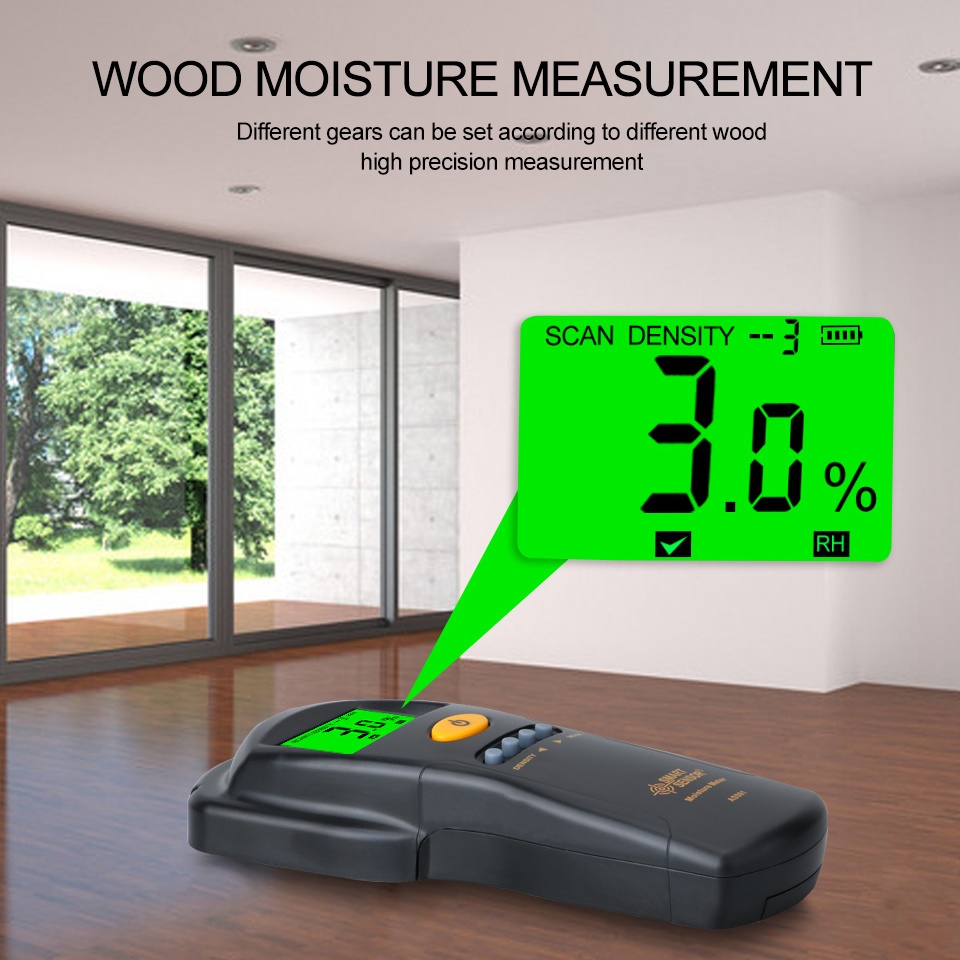 Lumber Woodworking - スマートセンサー AS981 デジタル湿度計水分計木材段ボール木材コンクリート建物湿度検出器テスター