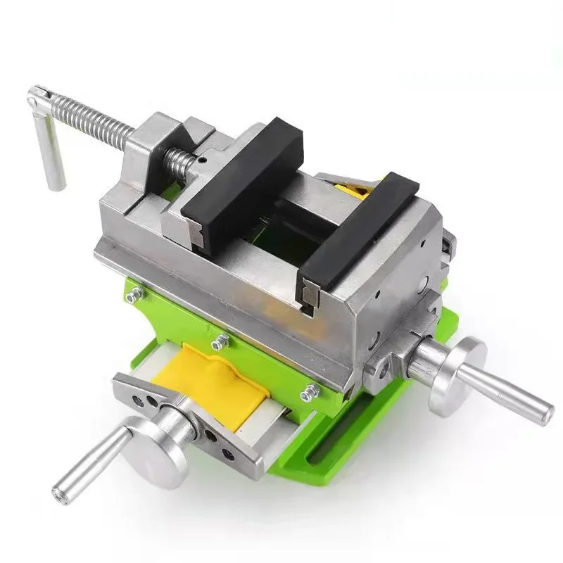 Woodworking Bench Vise - 3インチクロススライドバイス、複合テーブル、ワークテーブル、ベンチ、合金製ボディ、フライス加工・穴あけ加工用