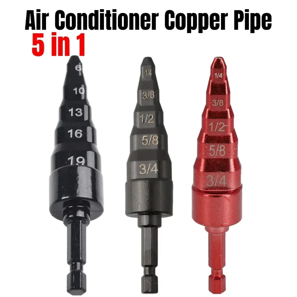 Woodworking Youtube - 銅パイプエキスパンダー5 in 1エアコン,スウェージングドリルセット,スウェージチューブ,hvac修理用フレアツール