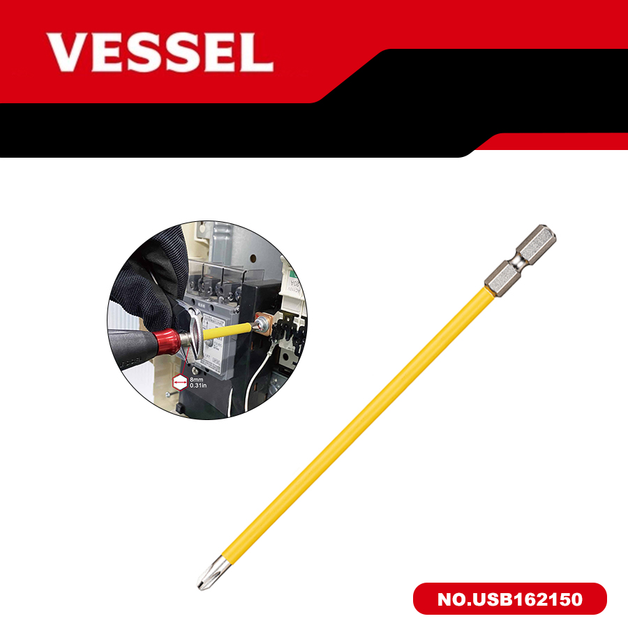 Woodworking Youtube - VESSEL 電動ドライバービット PH SL コーティングチューブ付き USB162