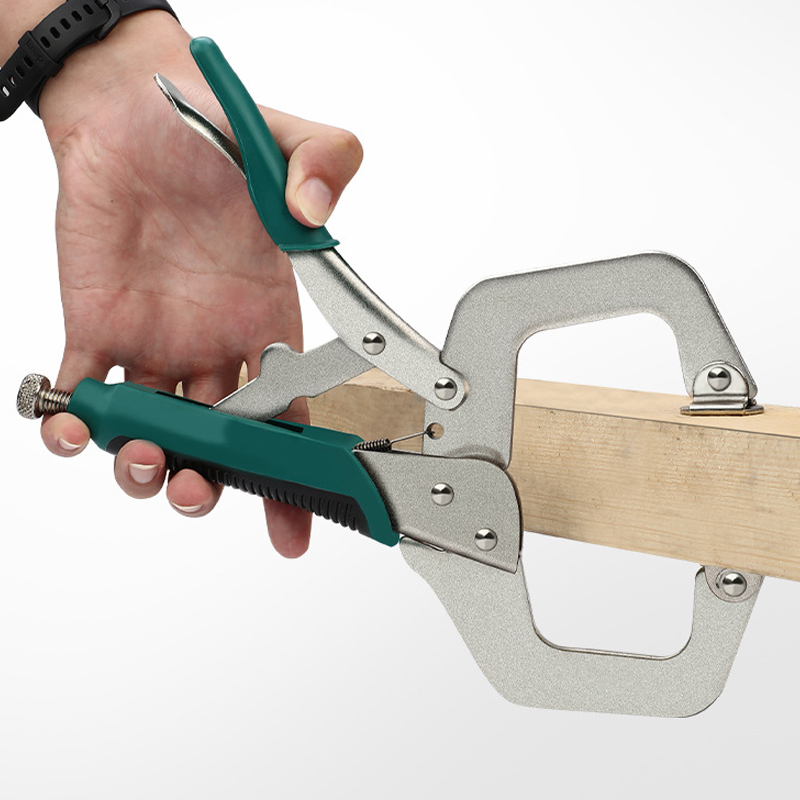 Woodworking Multi Tool - 多機能ステンレス鋼工業用C型圧力プライヤー、ヘビーデューティー調整可能クランプツール、11インチ木工固定用