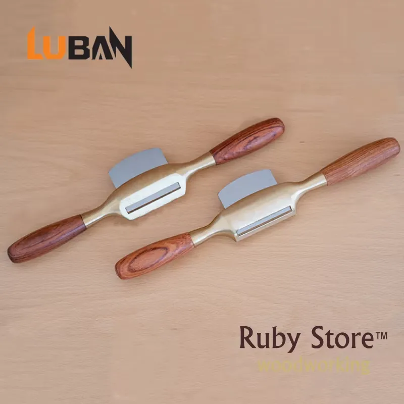 Spokeshave Flat - 2個セット Qiangsheng Luban スポークシェーブ ブロンズ製 平型と丸型