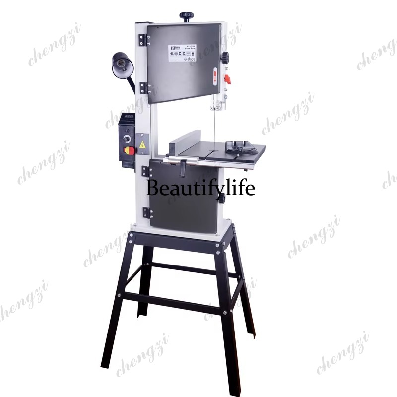 Woodworking Bandsaw - A81 10インチ縦型バンドソー機械可変速木材切断機、曲線切断および建具木工用工具