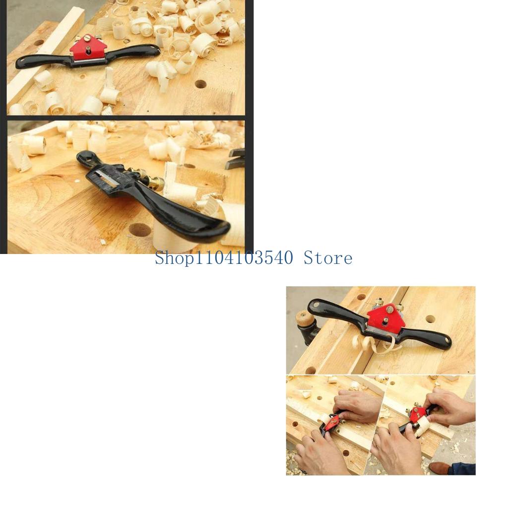 Spokeshave Flat - 02DC 木工ハンドツール 調整可能なスポークシェーブプレーン スポークシェーブセット スムージングハンドプレーン 木工カンナ