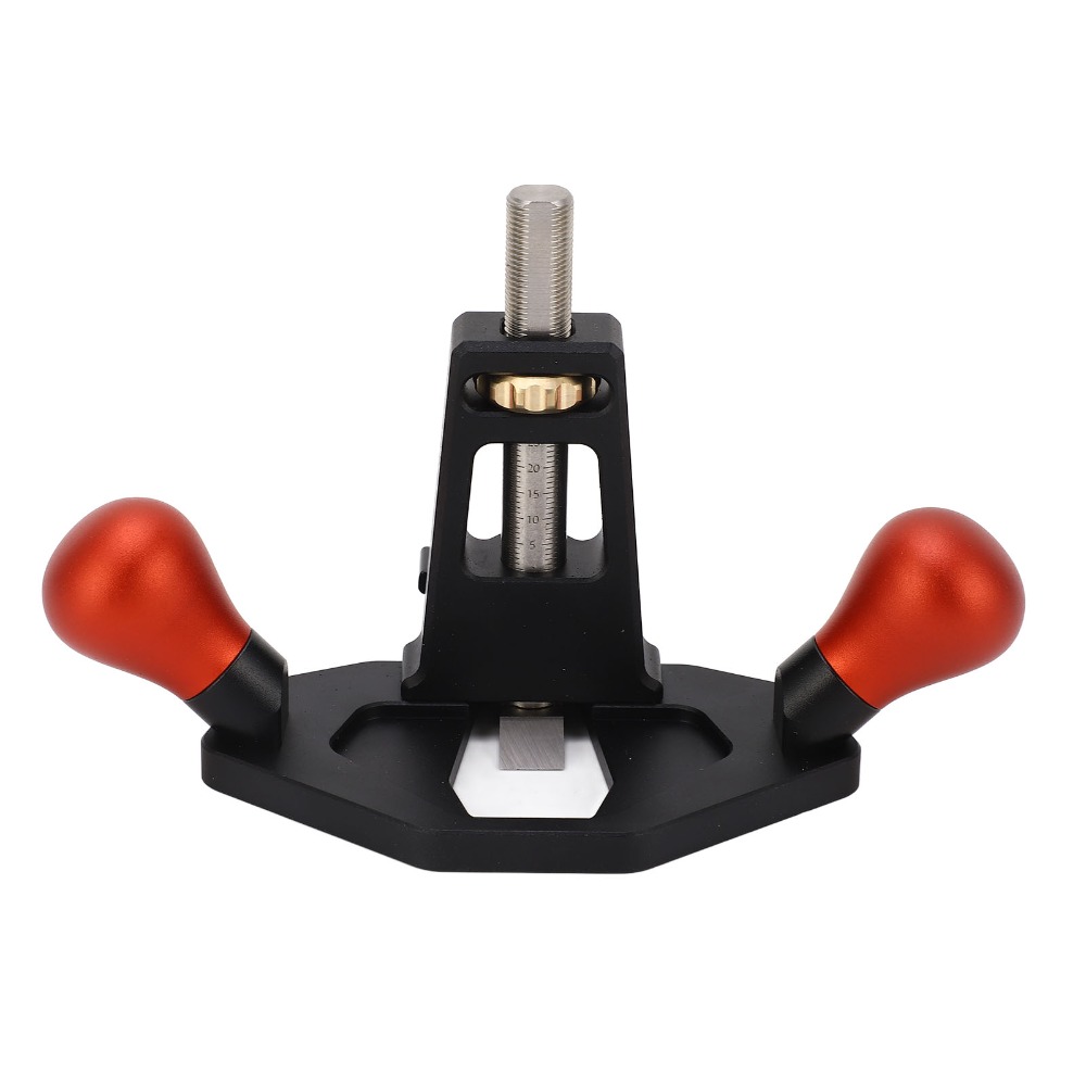 Router Plane Hand - クイックアジャストデプス木工用ルータープレーン アルミ合金グリップ デプスストップ ハンドルータープレーン ハンドヘルドツール トリミングプレーン