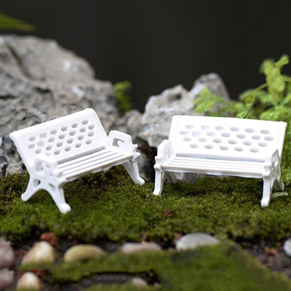 2 個ミニパークシートベンチかわいい椅子ミニチュア庭の装飾ミ - Woodworking Resin のレビューと価格