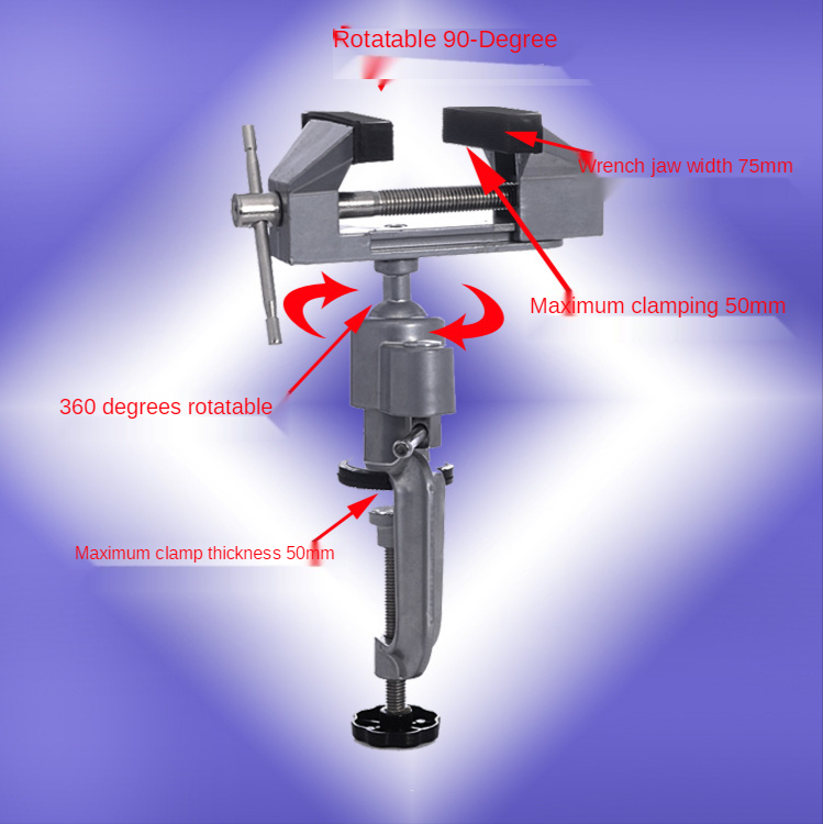 テーブル万力 360 度回転小型ベンチ万力ユニバーサル回転タ - Woodworking Vise Types のレビューと価格
