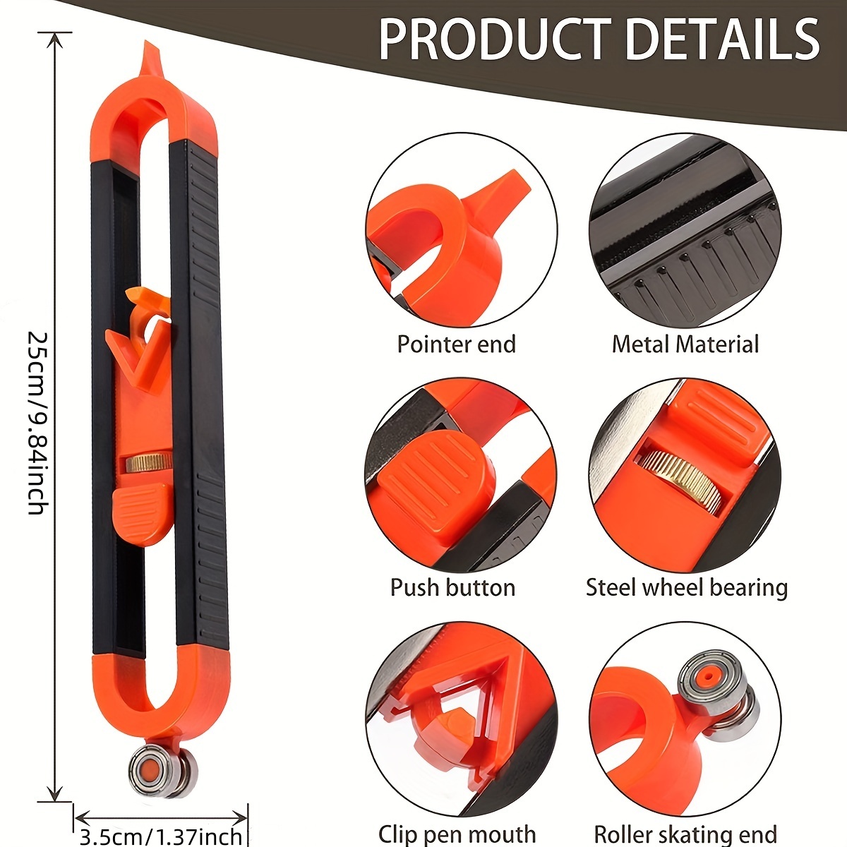 輪郭ゲージスクライビングツール、不規則な形状の精密なプロファ - Woodworking Basics のレビューと価格