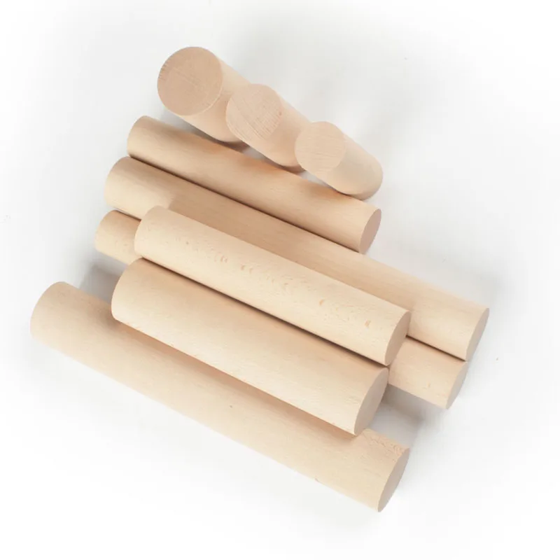 ヨーロッパブナダボピン木材木材旋削ブランクラウンドスティック - Lumber Woodworking のレビューと価格
