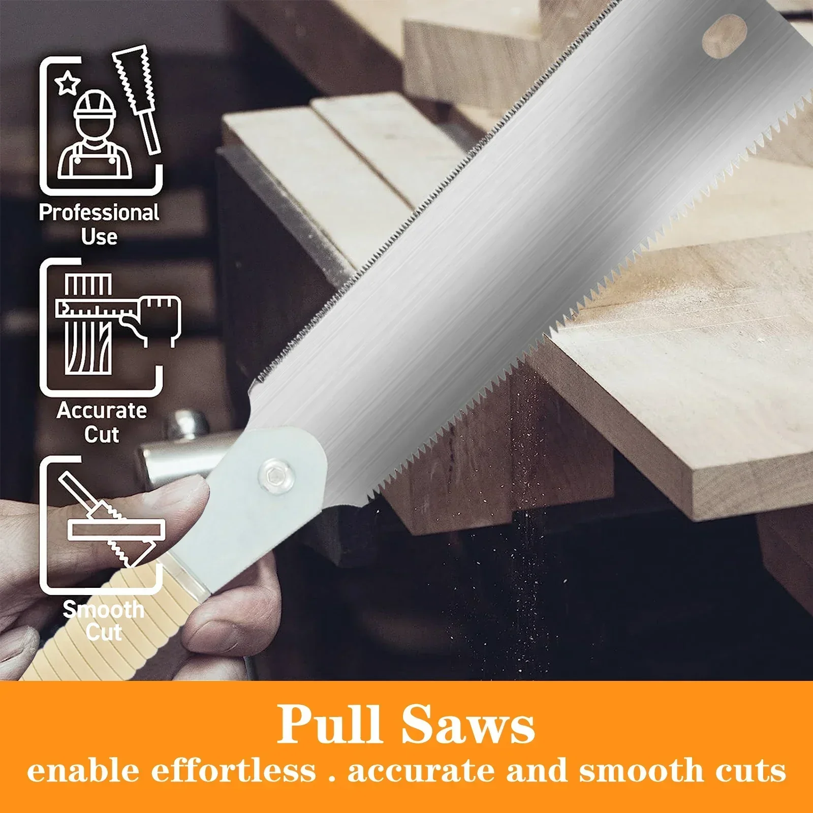 日本の両刃のハンドソー、高炭素鋼、効率的なハンドツール、シャ - Woodworking In Japanese のレビューと価格