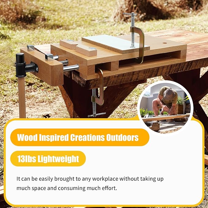 硬材作業台 木工バイス デスクトップ作業台 クランプとG型固 - Woodworking Vise Types のレビューと価格