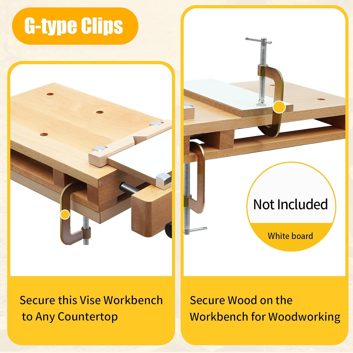 硬材作業台 木工バイス デスクトップ作業台 クランプとG型固 - Woodworking Vise Types のレビューと価格