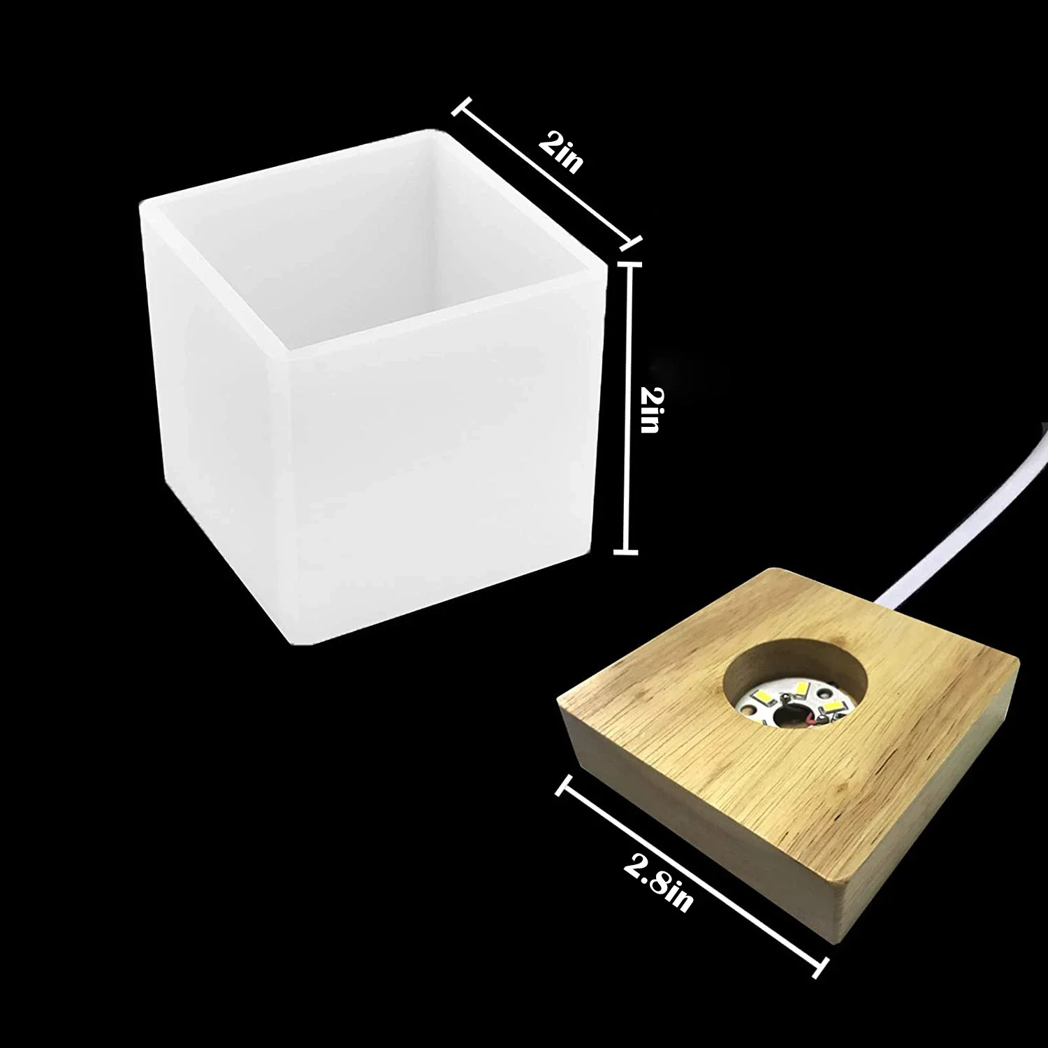 スクエアライト樹脂モールド、樹脂用LEDシリコンモールド、樹 - Woodworking Resin のレビューと価格