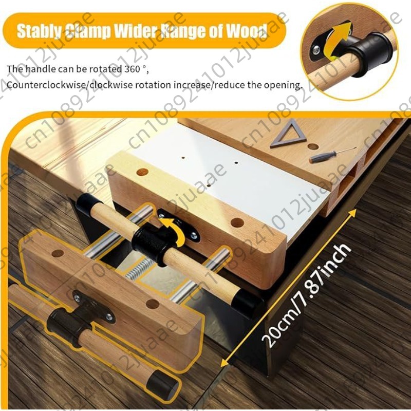 硬材ベンチデスクトップ木工バイス、クランプとG型治具付き木工 - Woodworking Bench Vise のレビューと価格