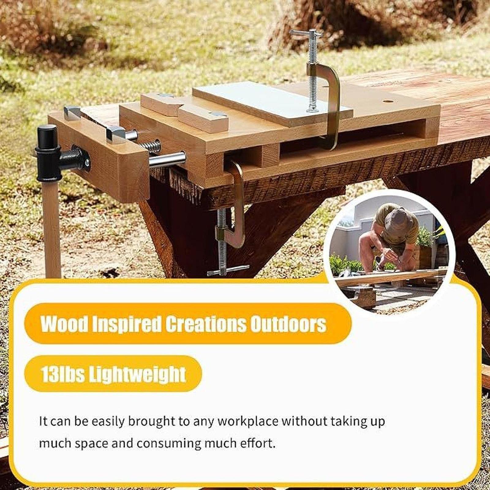 木工ベンチバイス、硬材バイスキット、G型固定クリップ付き、木 - Woodworking Vise Types のレビューと価格