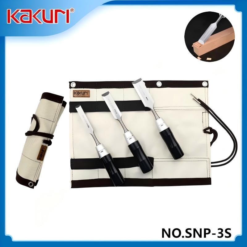 KAKURI SNP-3S 3本組 日本製高炭素鋼木工彫刻刀 - Woodworking In Japanese のレビューと価格