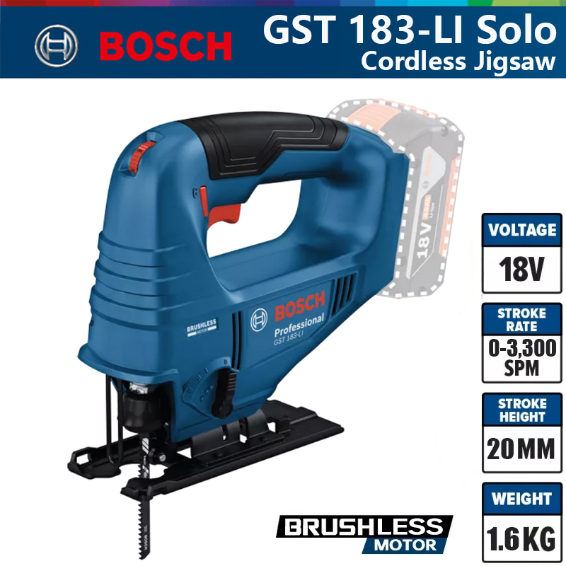 ボッシュ GST 183-LI プロフェッショナル電動ジグソ - Woodworking Electric Saw のレビューと価格