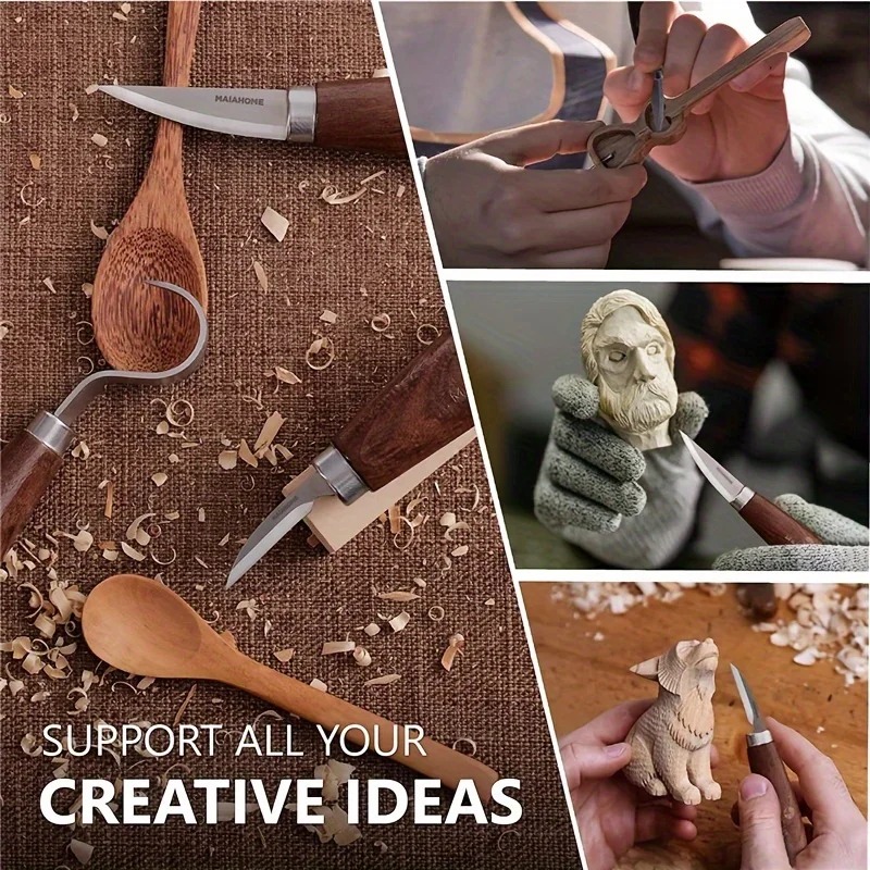 5 個のツール木彫り用ノミ木工カッターハンドツールセット木彫 - Woodworking Hand Tools のレビューと価格