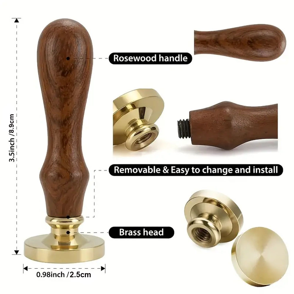 ワックススタンプ,ヴィンテージ,取り外し可能な真ちゅう製のヘ - Woodworking Logo のレビューと価格