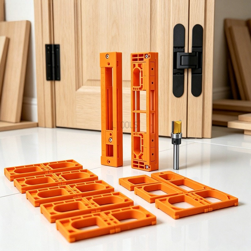 調整可能な3D隠しクロスヒンジジグ、隠しヒンジ穴あけテンプレ - Woodworking Design Software のレビューと価格
