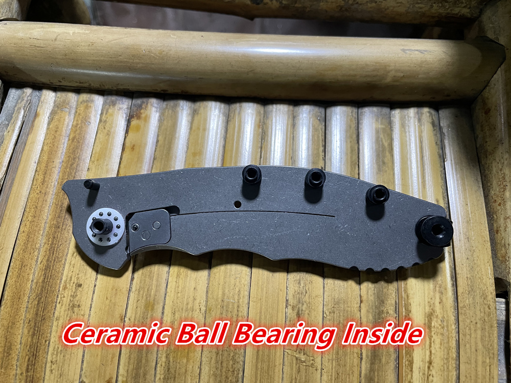 Jufule-折りたたみナイフ,セラミックベアリング,本物の - Woodworking Logo のレビューと価格