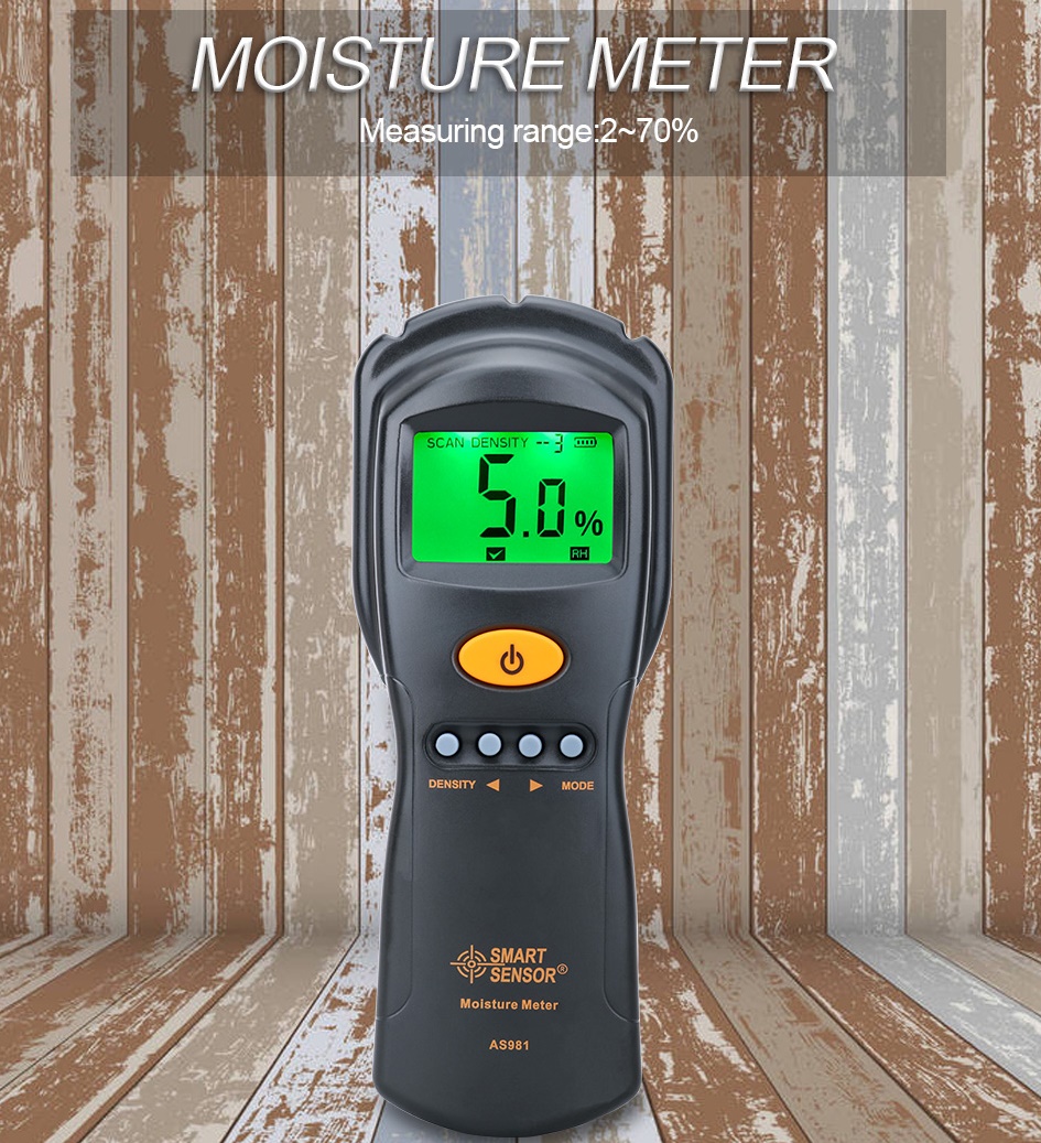 スマートセンサー AS981 デジタル湿度計水分計木材段ボー - Lumber Woodworking のレビューと価格