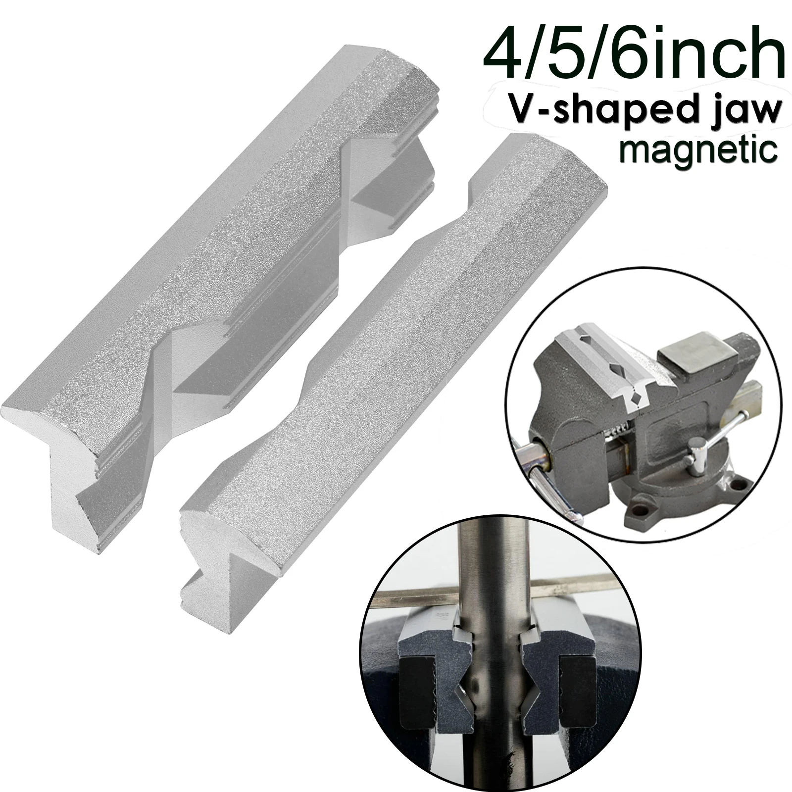 磁気バイスジョー 4/5/6 インチ V タイプバイスジョー - Woodworking Vise Types のレビューと価格