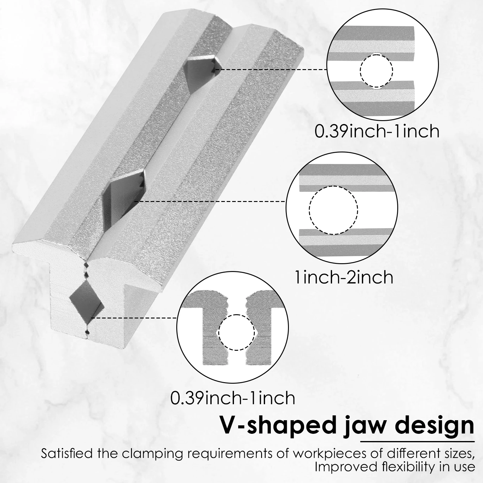 磁気バイスジョー 4/5/6 インチ V タイプバイスジョー - Woodworking Vise Types のレビューと価格