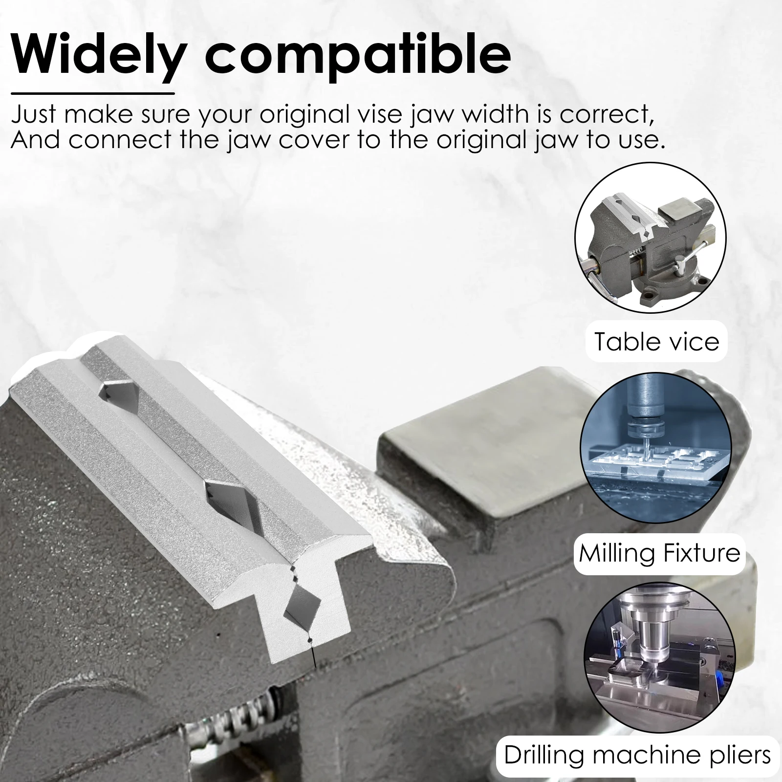 磁気バイスジョー 4/5/6 インチ V タイプバイスジョー - Woodworking Vise Types のレビューと価格