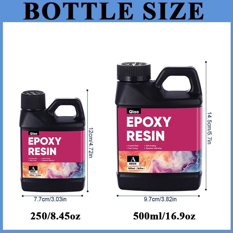 500ml/1000ml エポキシ樹脂キット クリスタルクリ - Woodworking Resin のレビューと価格