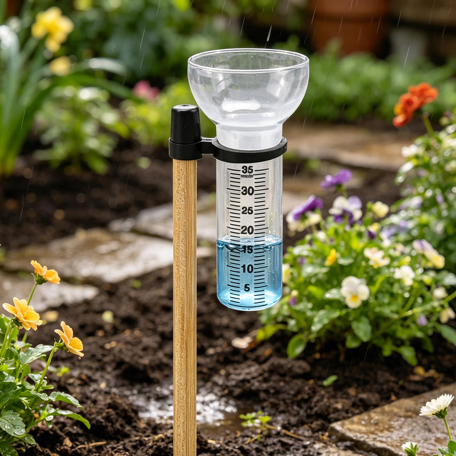 雨量計 2個入り 正確なガラスカップ スタンド付き 雨量計  - Woodworking Youtube Free のレビューと価格