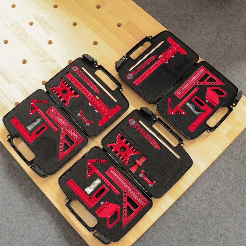 木工用アルミ製直角定規キット（ボックス付き）精密大工用クイッ - Woodworking Hand Tools のレビューと価格