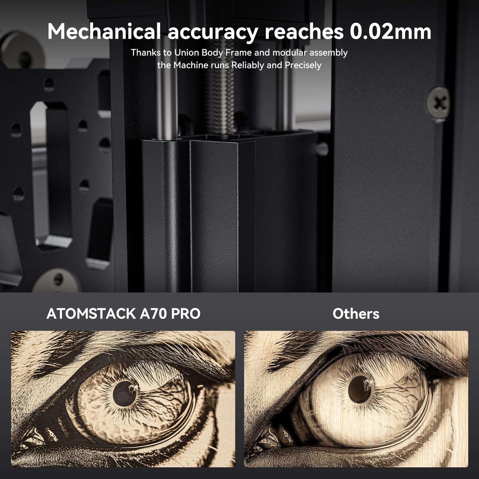 ATOMSTACK A70 X70 Pro 70Wレーザー彫 - Woodworking Logo のレビューと価格
