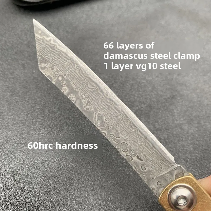 ヒゴノカミ日本製ミニポケット折りたたみナイフ VG10 ダマ - Woodworking In Japanese のレビューと価格