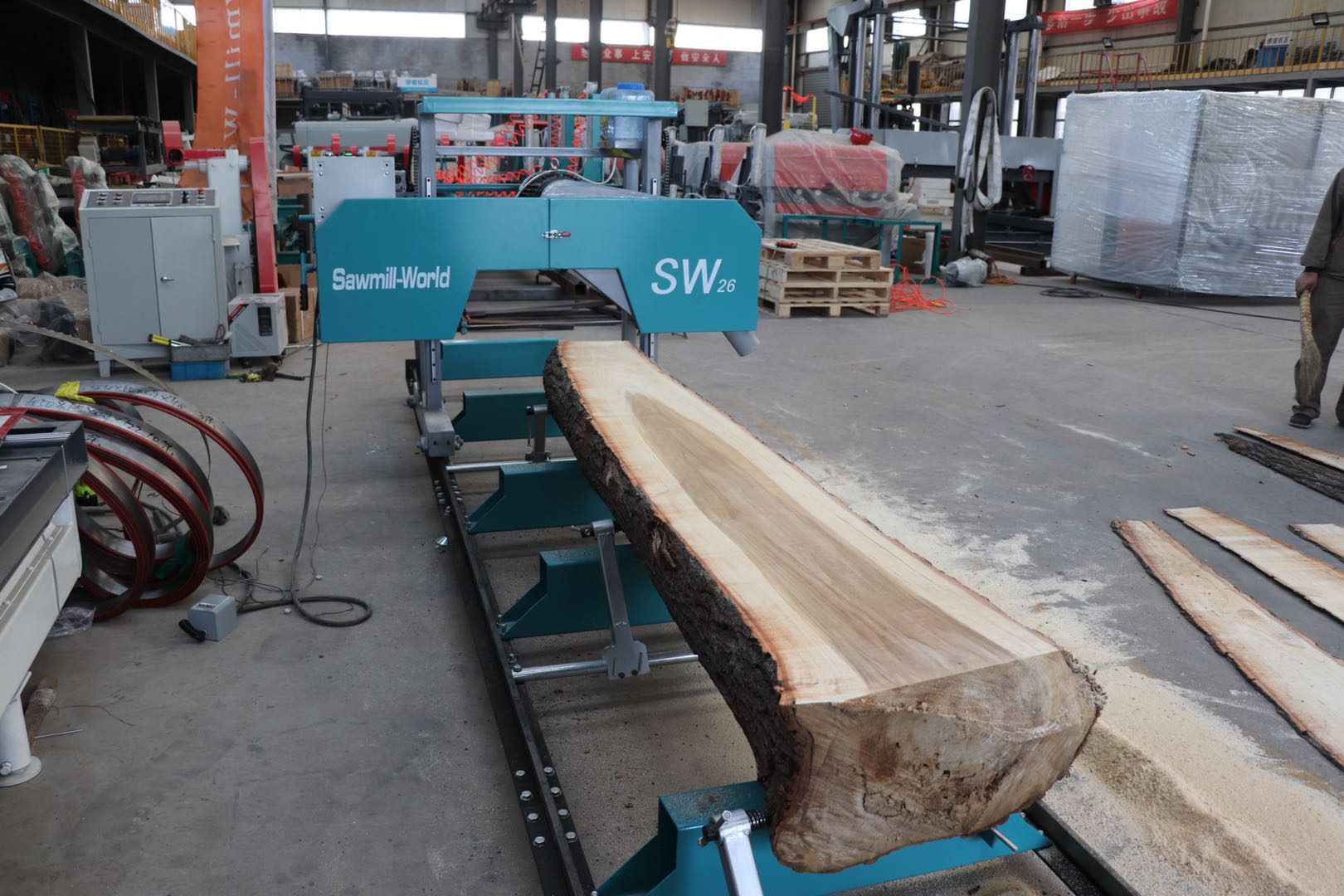 水平木材切断バンドソー製材機 380V ポータブル製材機 木 - Woodworking Bandsaw のレビューと価格