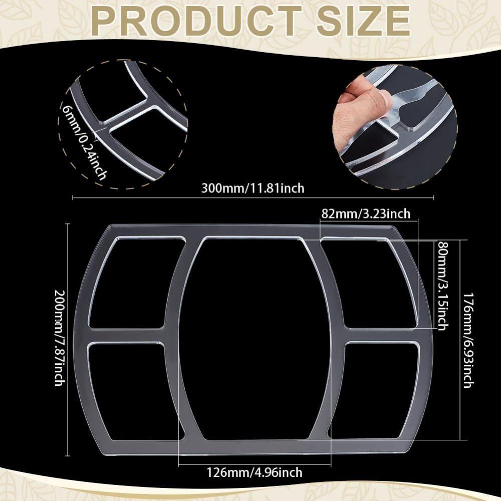 5ポケットバレットトレイルーターテンプレート長方形アクリル木 - Woodworking Design Software のレビューと価格