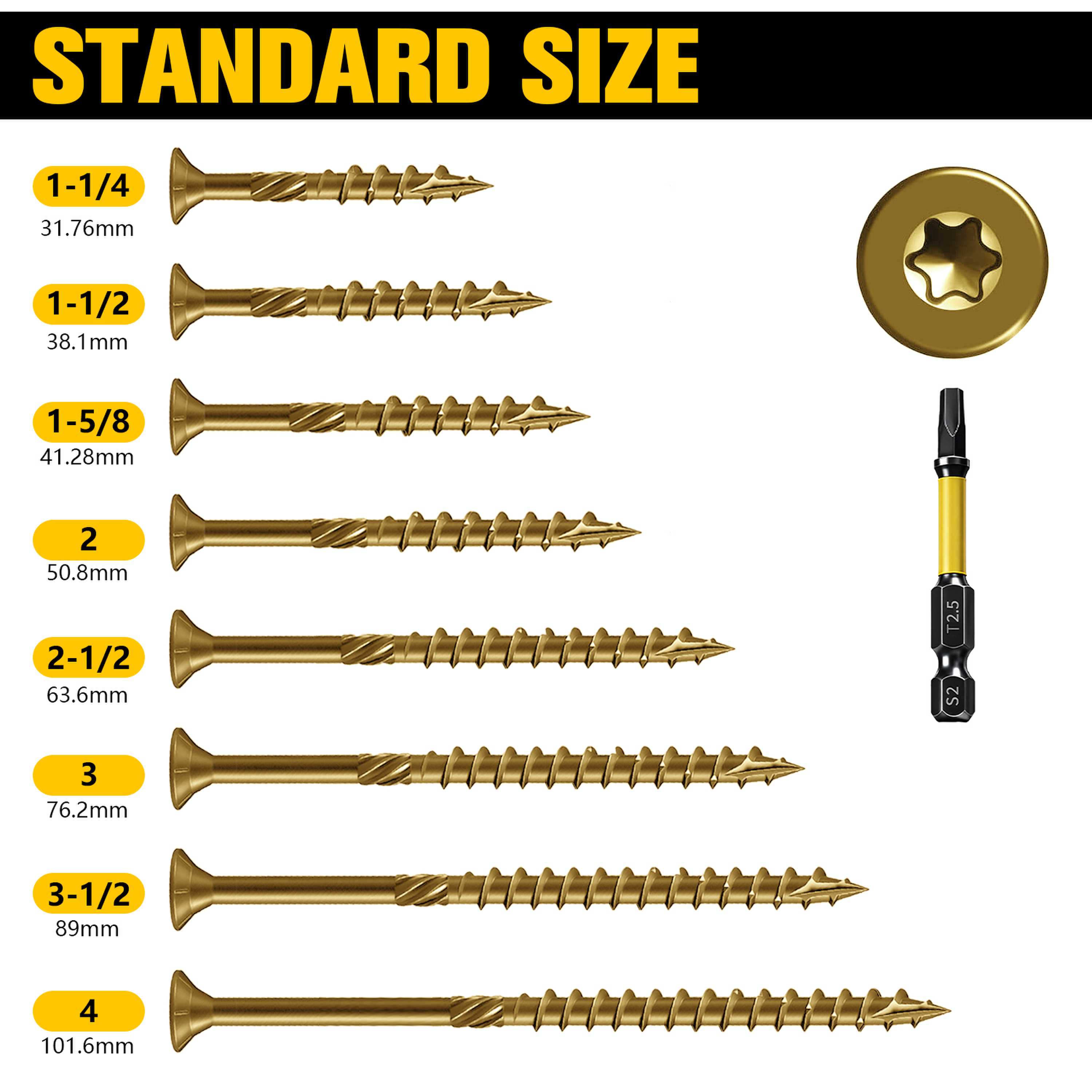 VKKM 70個入り # 10×4インチ ゴールデンT25ト - Lumber Woodworking のレビューと価格