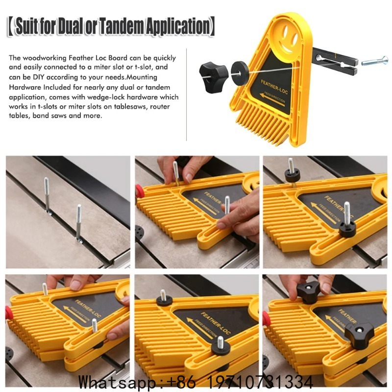 多目的フェザーロックボードセット木工彫刻機ダブルフェザーボー - Woodworking Multi Tool のレビューと価格