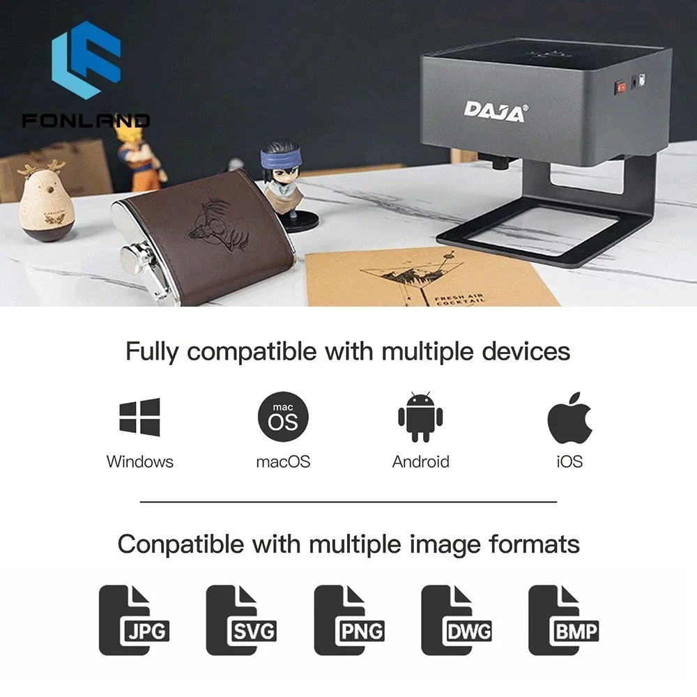 FONLAND DJ6 レーザー彫刻 CNC DIY レーザ - Woodworking Logo のレビューと価格
