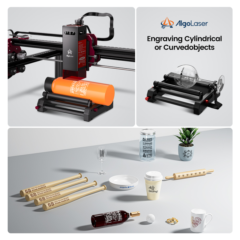 AlgoLaser DIYキット MK2 10Wレーザー彫刻 - Woodworking Logo のレビューと価格