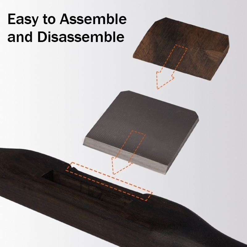 265mm木製フラットラウンドハンドル黒檀製スポークシェーブ - Spokeshave Flat のレビューと価格